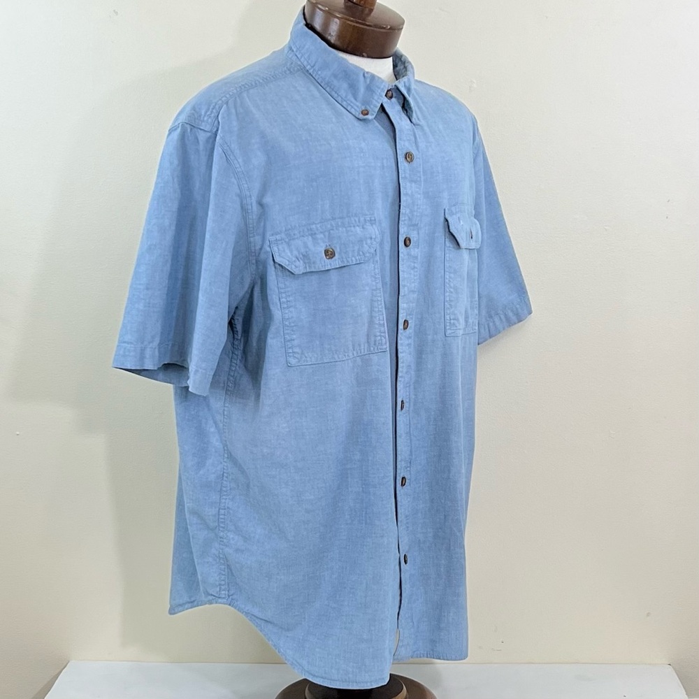 Carhartt Men's Relaxed Fit Short Sleeve Button Down Shirt - Picture 3 of 8